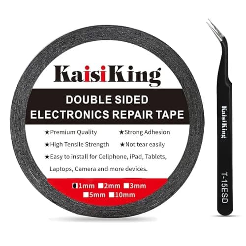 Kaisiking 1mm x 50M LCD Repair Tape Thin Double Sided Tape | Waterproof, Strong Adhesion, High Tensile thumbnail 1