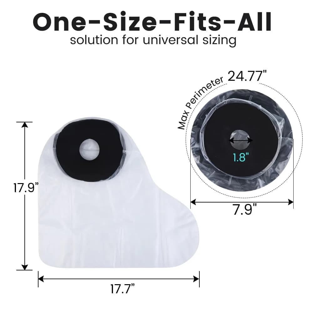 CIVJET Waterproof Leg Cast Cover for Showering, Short Leg (7.9" Diameter) | Orthopedic Brace thumbnail 2