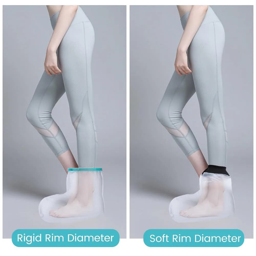 CIVJET Waterproof Leg Cast Cover for Showering, Short Leg (7.9" Diameter) | Orthopedic Brace thumbnail 5