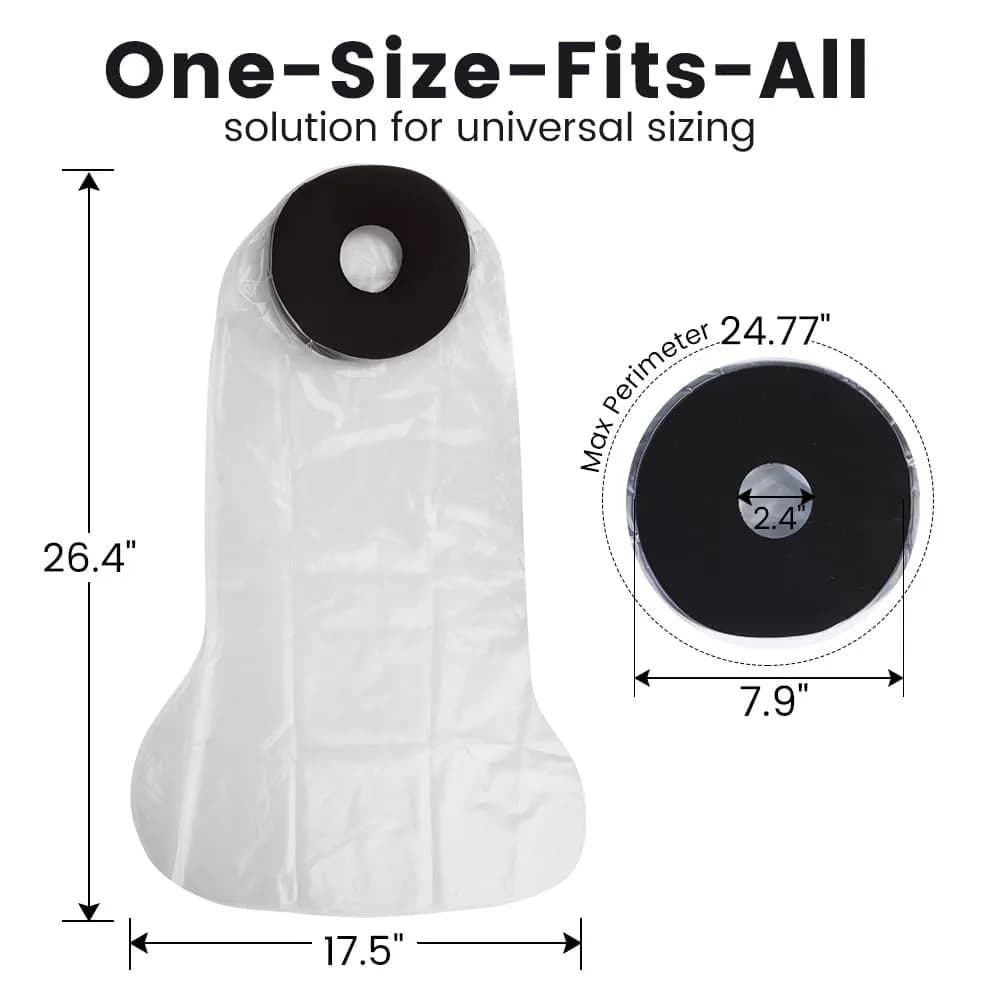 CIVJET Waterproof Leg Cast Cover for Showering, Opening Diameter 7.9" (200mm) | Professional Healthcare thumbnail 3