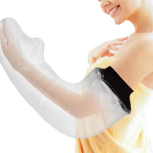 CIVJET Waterproof Arm Cast Cover for Showering - Extra Long Full Arm L (20cm Opening Diameter) | Medical Grade Silicone thumbnail 1