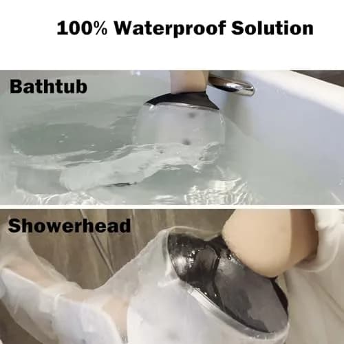 CIVJET Waterproof Arm Cast Cover for Showering - Extra Long Full Arm L (20cm Opening Diameter) | Medical Grade Silicone thumbnail 2