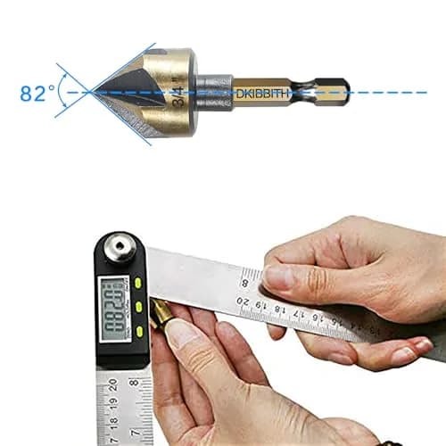 DKIBBITH Countersink Drill Bit Set 5pc 1/4" Hex Shank 82° | Precise, Versatile, Durable thumbnail 5