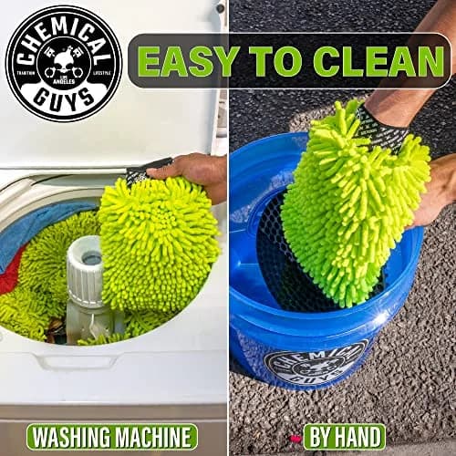 Chemical Guys MIC493 Chenille Microfiber Wash Mitt (Pack of 2, Lime Green) | Scratch-Free Car Washing thumbnail 9