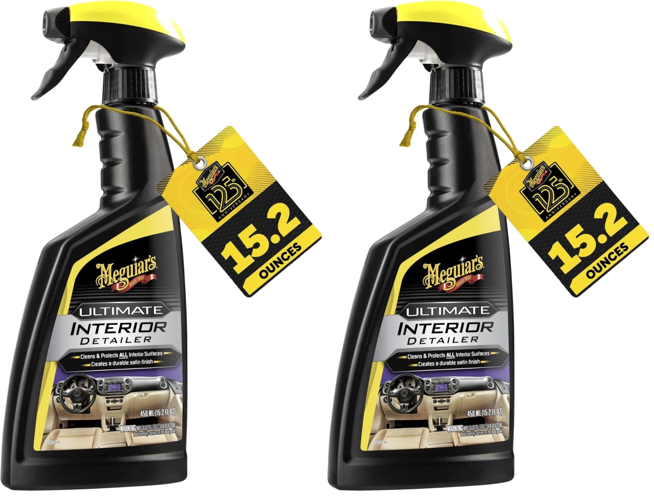 Meguiar's Ultimate Interior Detailer Spray 450ml (15.2 Fl Oz) | Cleans & Protects All Interior Surfaces — Interior Detailer