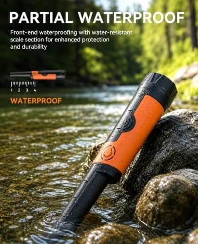 SUNPOW Metal Detector Pinpointer Waterproof Handheld Wand 3.5-inch Depth | 360° Detection for Treasure Hunting thumbnail 4