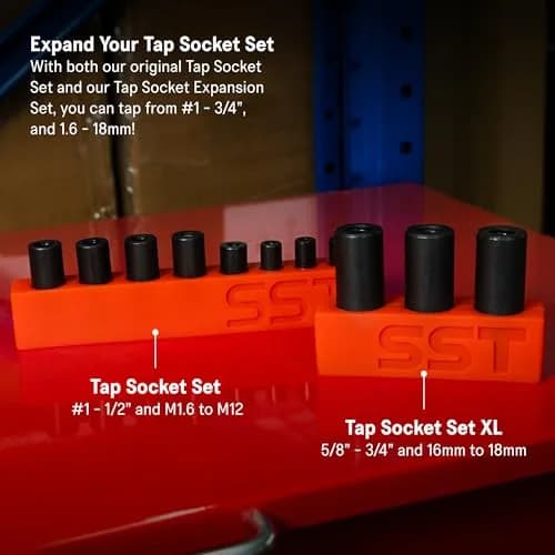 Stupid Simple Tools Tap Socket Wrench Adapter Set - 3-Piece Set - Fits Taps Up to 3/4" - 1/2" Drive thumbnail 4