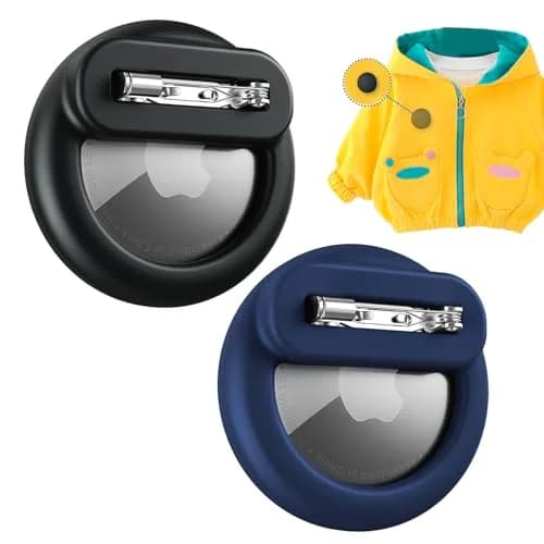 PerfiPro AirTag Holder for Kids 2 Pack Hidden Safety Pin Case Lightweight Anti-Lost thumbnail 1