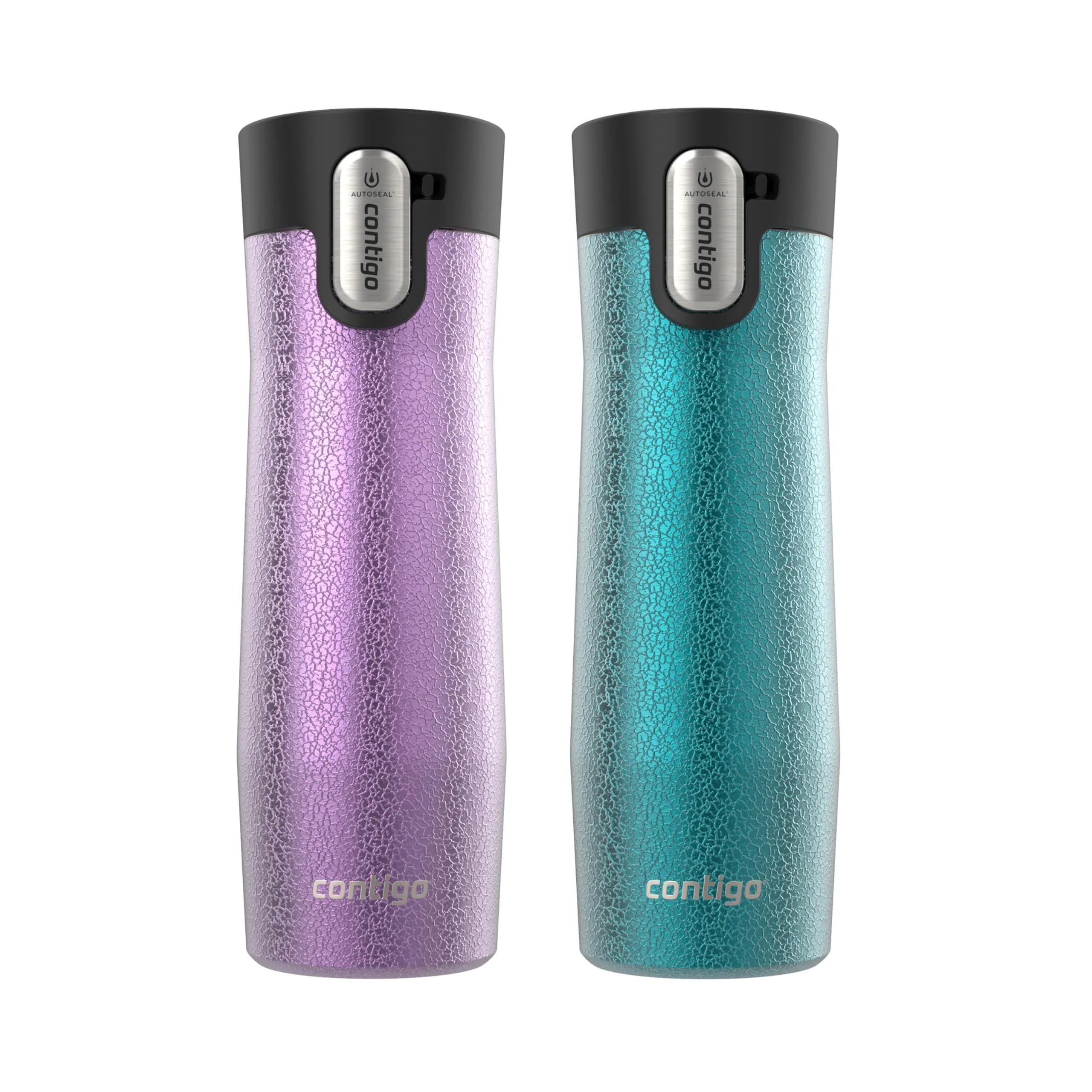 Contigo West Loop 20 oz Thermos Vacuum-Insulated Stainless Steel Travel Mug 2 Pack — 20 oz