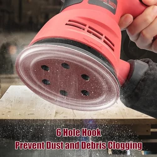 POTUINOM 100 PCS 6 Inch (150mm) Sanding Discs Hook & Loop Aluminum Oxide Grit Assortment | Random Orbital Sander Sandpaper thumbnail 6