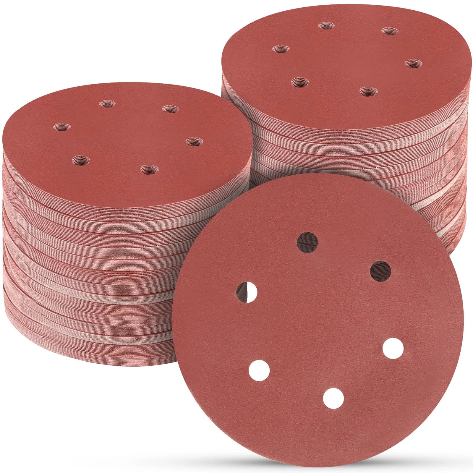 POTUINOM 6 Inch Sanding Discs 150mm (100-Pack) | 2000 Grit Aluminum Oxide Hook & Loop for Orbital Sanders