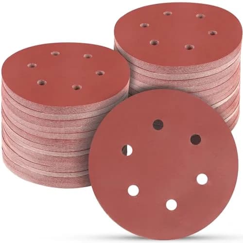 POTUINOM 6 Inch Sanding Discs 150mm (100-Pack) | 2000 Grit Aluminum Oxide Hook & Loop for Orbital Sanders thumbnail 1