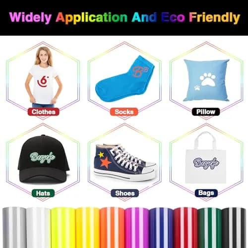 TORC 3D Puff HTV Heat Transfer Vinyl 12" x 10" (30.5cm x 25.4cm) 10-Sheet Pack | Assorted Colors for DIY Apparel thumbnail 6