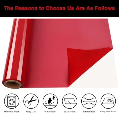TORC 3D Puff HTV Heat Transfer Vinyl 12" x 10" (30.5cm x 25.4cm) 10-Sheet Pack | Assorted Colors for DIY Apparel thumbnail 2