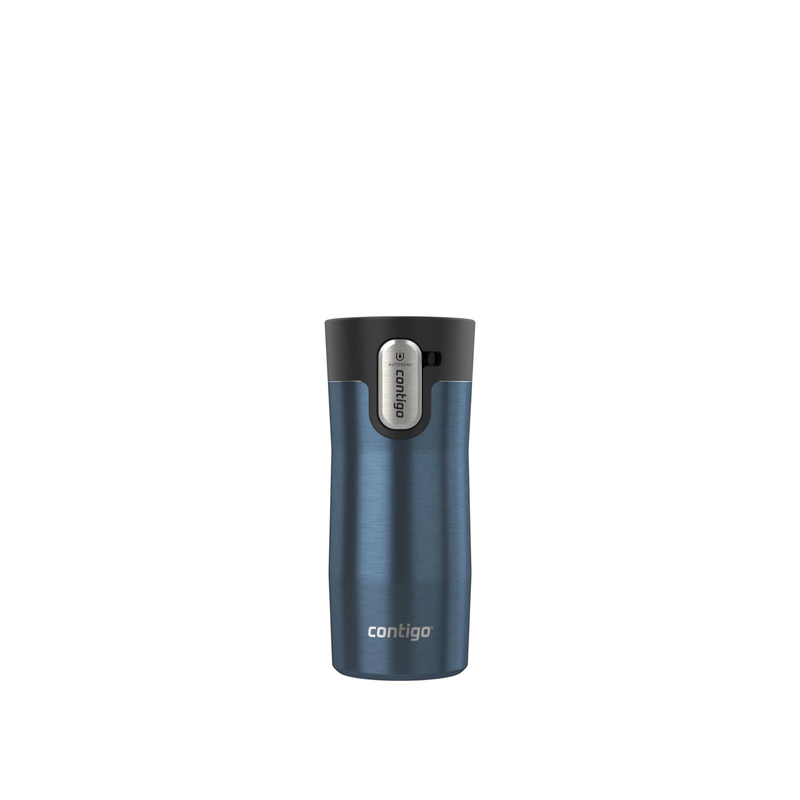 Contigo Autoseal West Loop Vacuum-Insulated Travel Mug 355ml (12oz) Blueberry | Keeps Drinks Hot 8 Hours or Cold 16 Hours