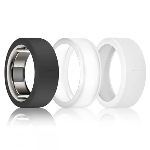 BandSmith Silicone Ring Cover for Oura Ring Gen 3/4, Size M (11-15) | Protects Smart Ring During Activities thumbnail 1