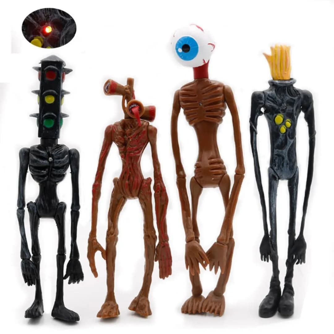 Rainbow snail Siren Head Action Figure Set 7.8 inches | Monster Playset for Kids - main product image