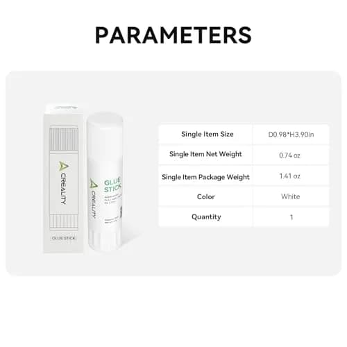 Creality 3D Printer Glue Stick for Hot Bed Warping | Reliable Adhesive for PLA/ABS/PETG (D0.98*H3.90in, 0.74oz) thumbnail 7