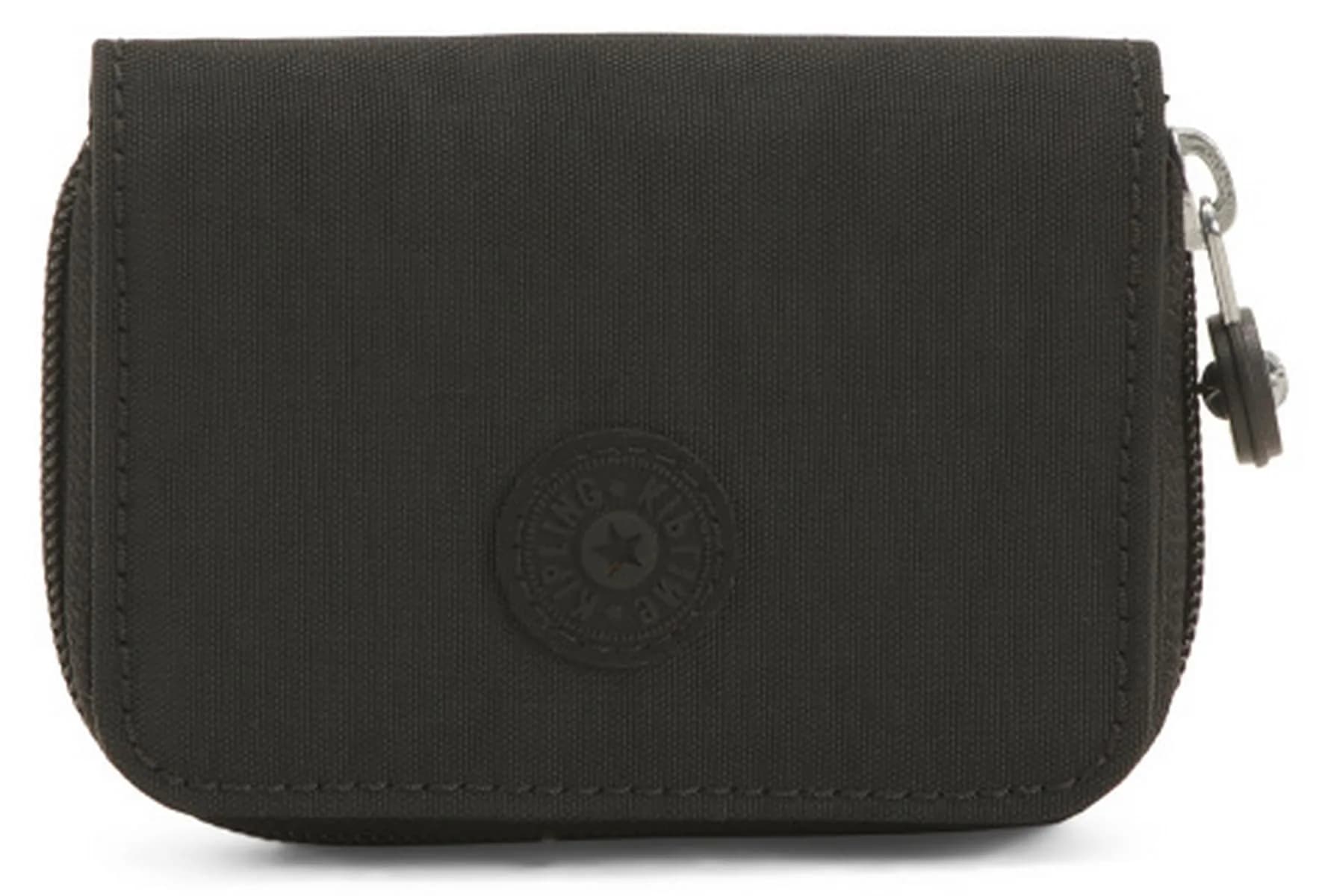 Kipling Tops Small Wallet Tonal Black 1.3cm (1'') L x 7.6cm (3'') H x 2.5cm (1'') D | Compact Nylon Travel Card Holder - main product image