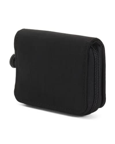 Kipling Tops Small Wallet Tonal Black 1.3cm (1'') L x 7.6cm (3'') H x 2.5cm (1'') D | Compact Nylon Travel Card Holder thumbnail 2