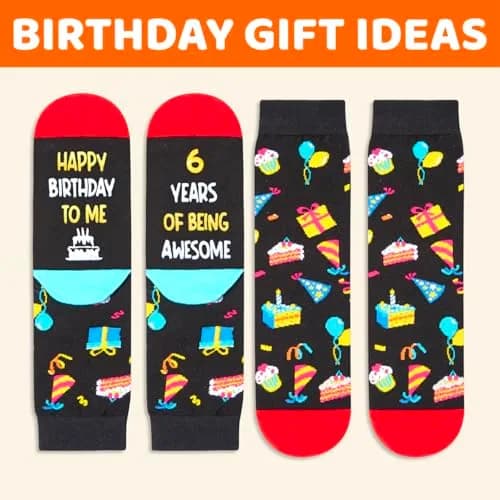 Zmart Socks for Boys Age 6 | Birthday Gift Idea with Playful Message thumbnail 4