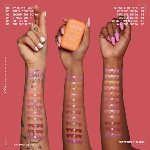 NYX PROFESSIONAL MAKEUP Buttermelt Powder Blush 0.17 oz (5g) | Vegan Formula with Mango, Almond & Shea Butters thumbnail 7
