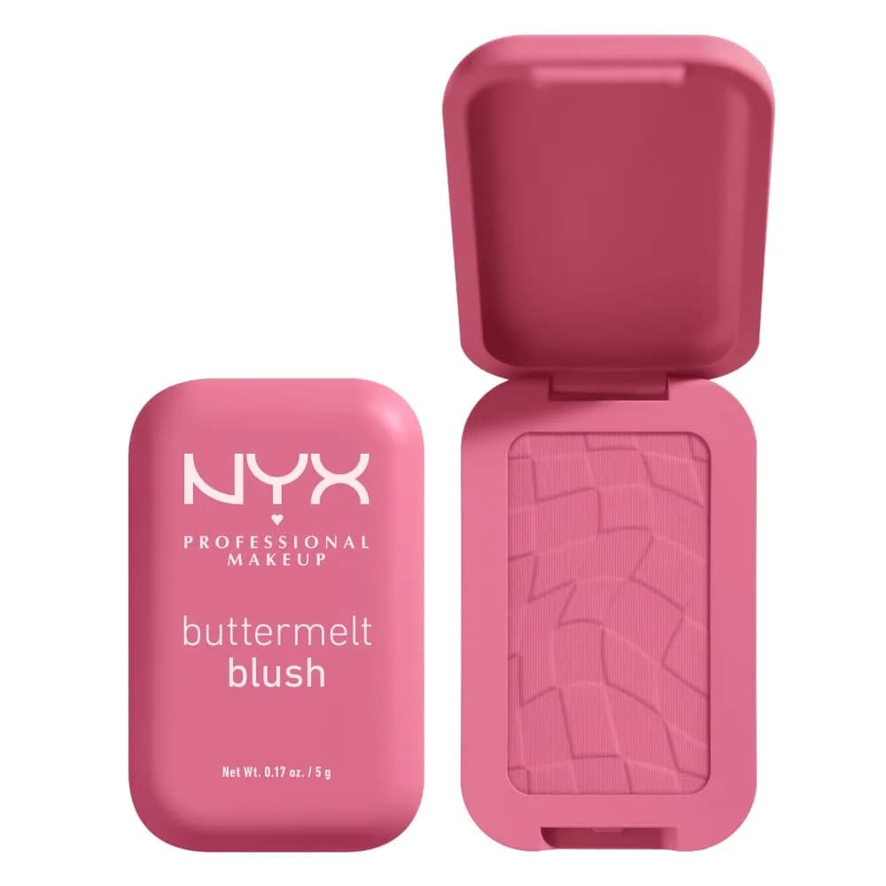 NYX PROFESSIONAL MAKEUP Buttermelt Powder Blush 0.17 oz (5g) | Vegan Formula with Mango, Almond & Shea Butters - main product image