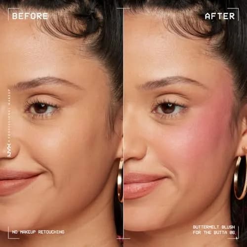 NYX PROFESSIONAL MAKEUP Buttermelt Powder Blush 0.17 oz (5g) | Vegan Formula with Mango, Almond & Shea Butters thumbnail 3