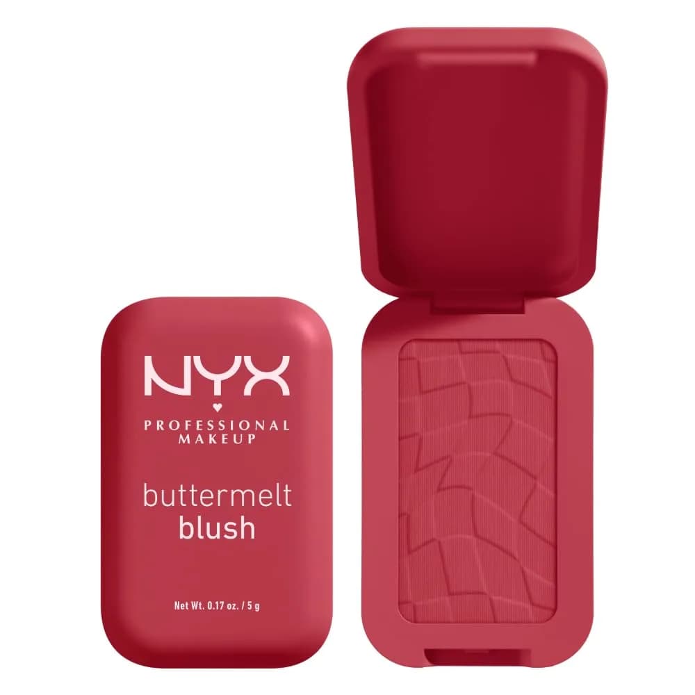 NYX PROFESSIONAL MAKEUP Buttermelt Powder Blush 0.17 oz (5g) | Vegan Formula with Mango, Almond & Shea Butters — 10 Back And Butta