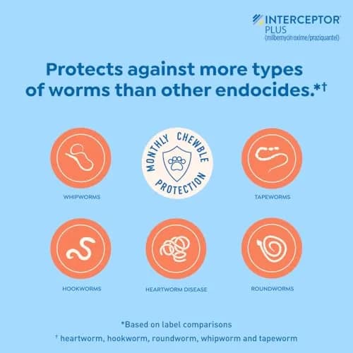 Interceptor Plus for Dogs 50.1-100 lbs. | Monthly Heartworm & Worm Protection thumbnail 4