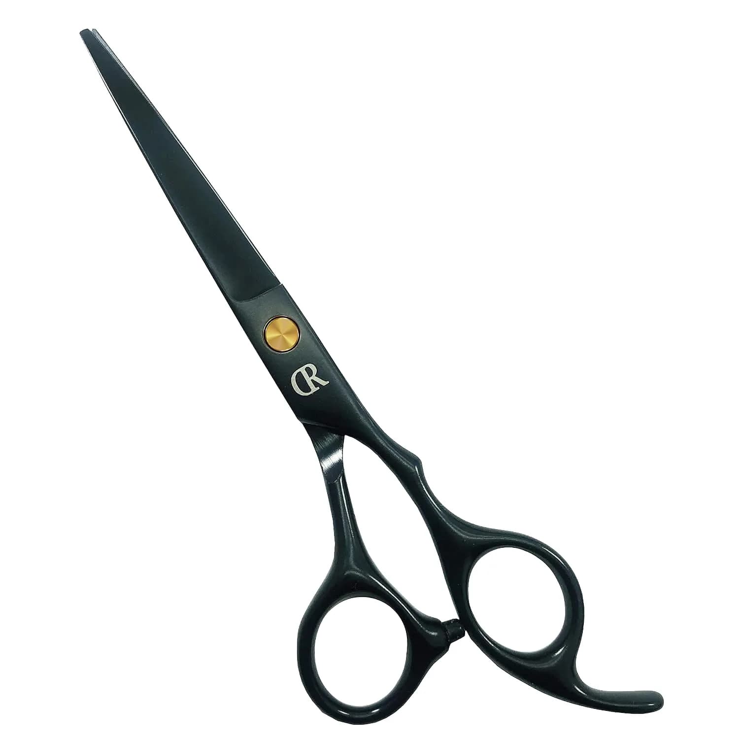 JAVENPROLIU Professional Hair Cutting Shears 6 Inch Barber Hair Scissors | Sharp Blades for Women, Men, Kids — Black