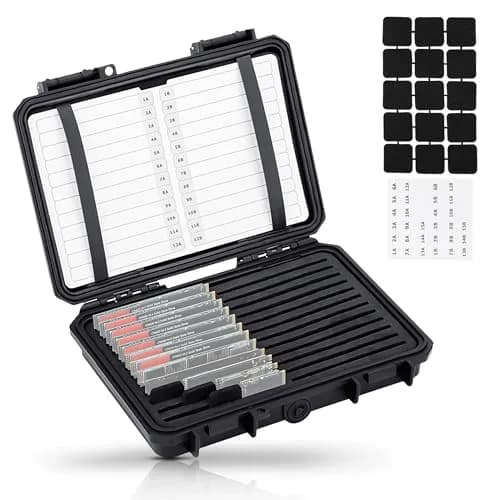 Kiorafoto M.2 NVMe SSD Card Case for 24 Drives | Water-Resistant, Shockproof Organizer thumbnail 1
