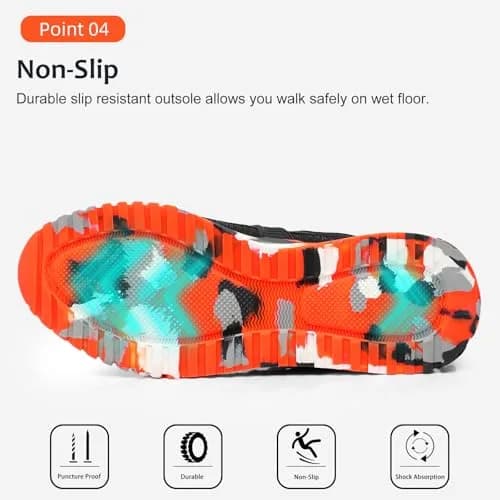 TRAILBLITZ Composite Steel Toe Shoes for Men, US Men's 11 (11 M US) | ASTM F2413-18 Certified Safety Sneakers thumbnail 5