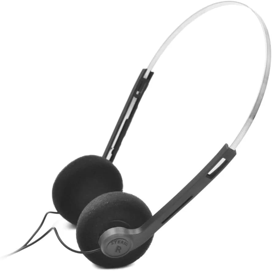 Galepromot Black Retro Over-Ear Headphones with Cord | Hi-Fi Stereo Sound - main product image