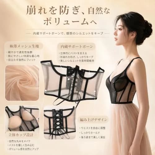 Anrookie Corset Mesh Fabric Non Stretch Netting 60" | Premium Corsetry Material for Sewing thumbnail 8