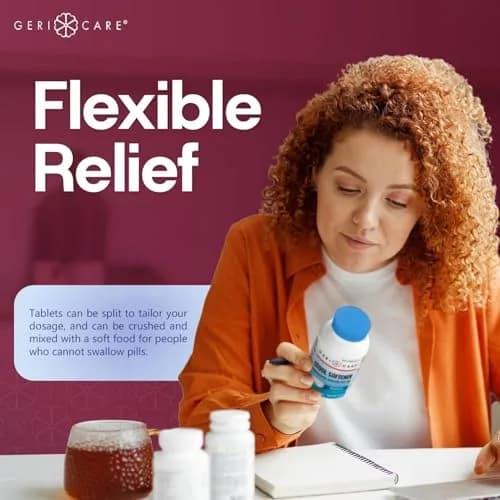 GeriCare Docusate Sodium Stool Softeners 100mg | Dye-Free, Crushable Tablets for Constipation Relief (100 Count) thumbnail 7