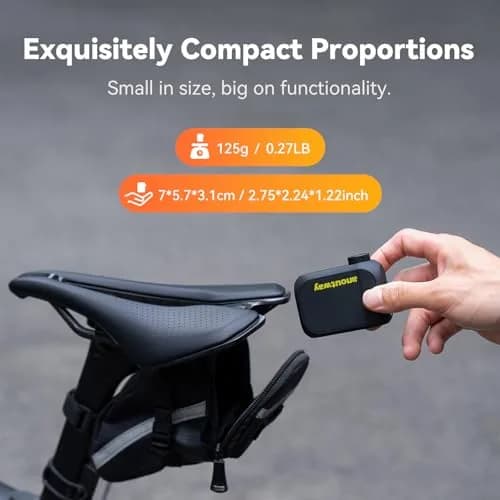 anoutway AT1 PRO Electric Bike Pump with Gauge 120PSI Portable | Real-Time Pressure Tracking thumbnail 4