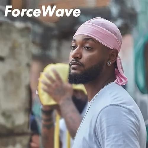 ForceWave Silky Durags and Wave Cap Set (5-Pack, Black Blue Pink Purple) | Moisture-Retaining Satin for 360 Waves thumbnail 8