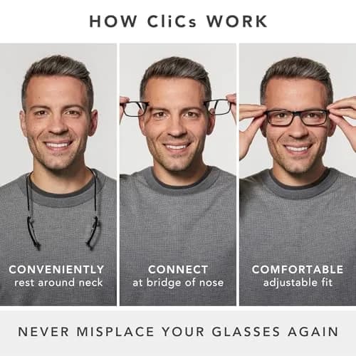 Clic Magnetic Reading Glasses Barat (S-XL) Soft Headband | Magnetic, Adjustable, Durable thumbnail 2