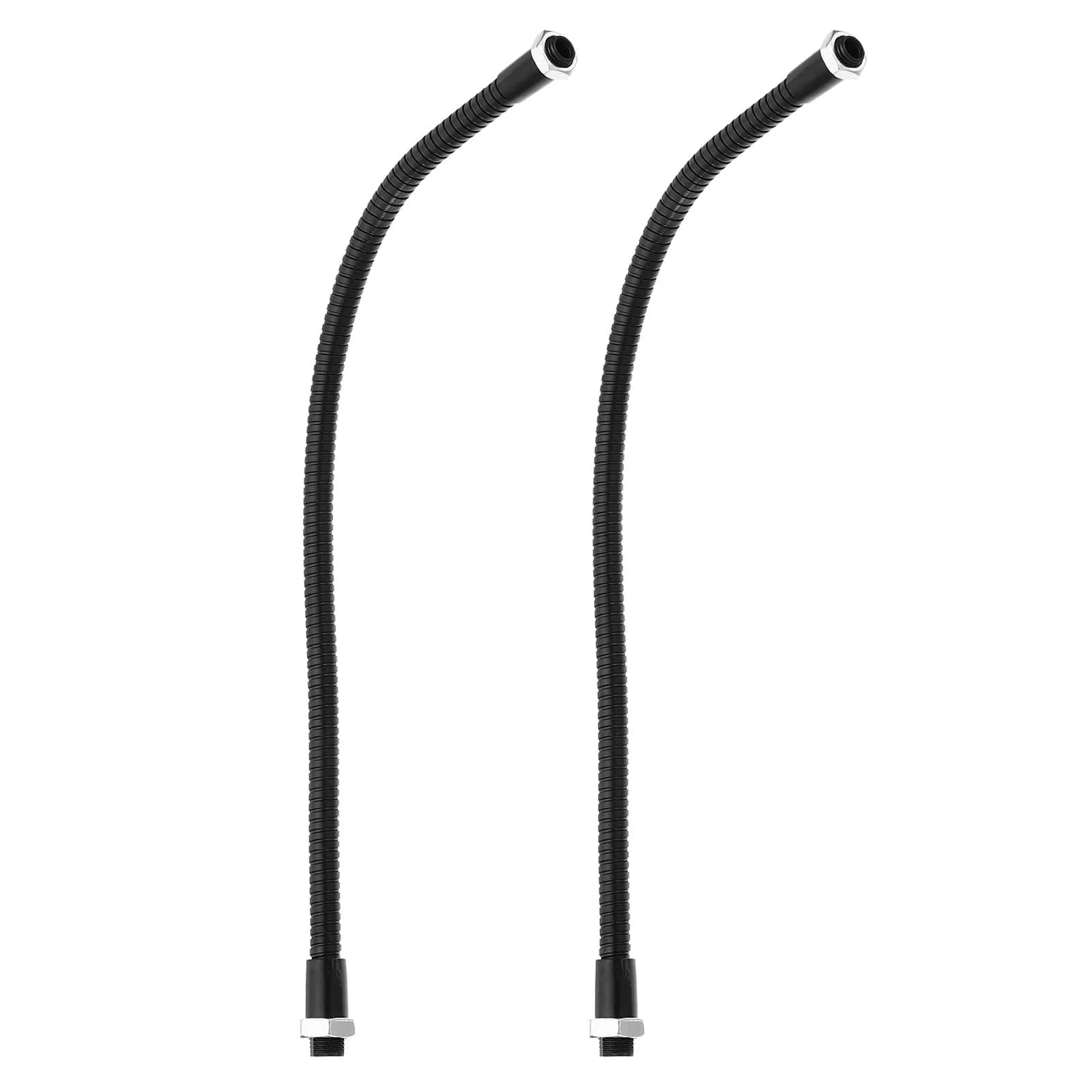 PATIKIL 11.8" Universal Gooseneck Hose, 2 Pcs M10 to M8 Thread | Flexible Metal Tubing for DIY & Repair
