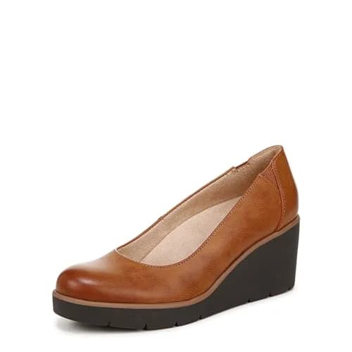 Naturalizer Soul Women's About Time Wedge Casual Shoe Gingerbread Brown 7 Wide | ContourFIT Arch Support thumbnail 1