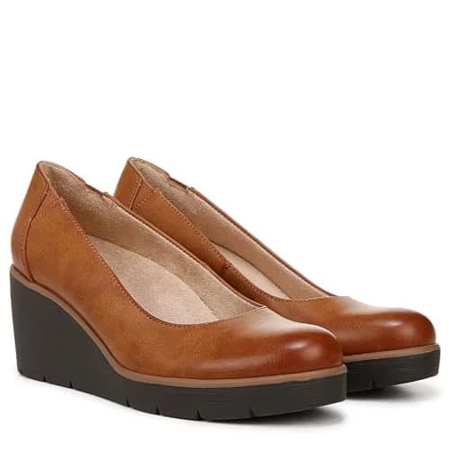 Naturalizer Soul Women's About Time Wedge Casual Shoe Gingerbread Brown 7 Wide | ContourFIT Arch Support thumbnail 7