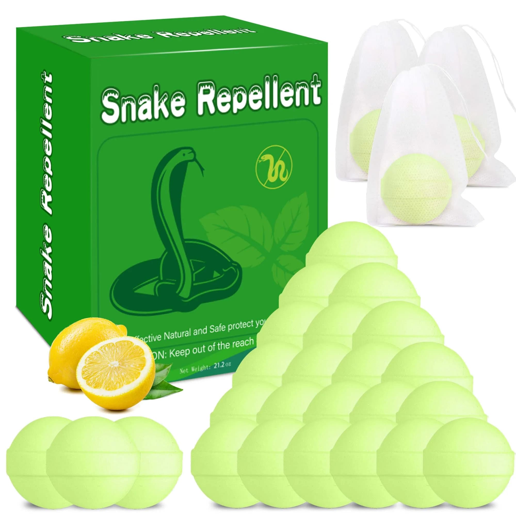Enbabbor 24 Pc Snake Repellent Balls | Natural Yard & Indoor Snake Deterrent - main product image