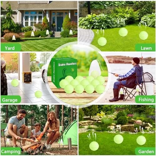 Enbabbor 24 Pc Snake Repellent Balls | Natural Yard & Indoor Snake Deterrent thumbnail 4