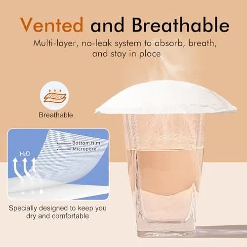 NCVI Super Absorbent Nursing Pads 180 Count | Stay Dry & Leakproof for Moms thumbnail 6