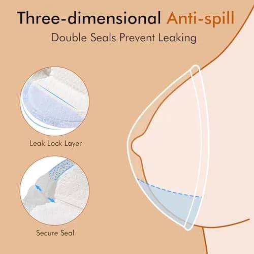 NCVI Super Absorbent Nursing Pads 180 Count | Stay Dry & Leakproof for Moms thumbnail 3