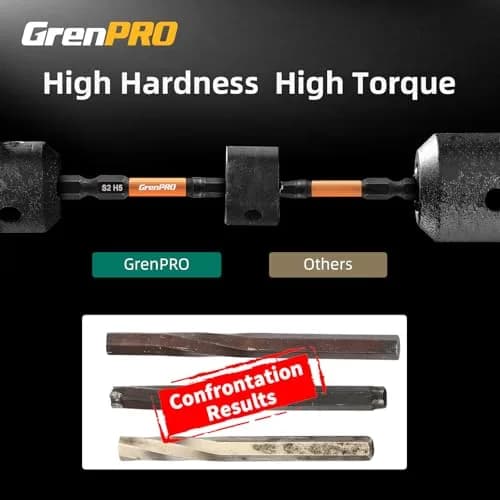 GRENPRO Impact Allen Wrench Drill Bit Set 2” Metric | Heavy Duty Hex Bits for Heavy Impact Use thumbnail 2