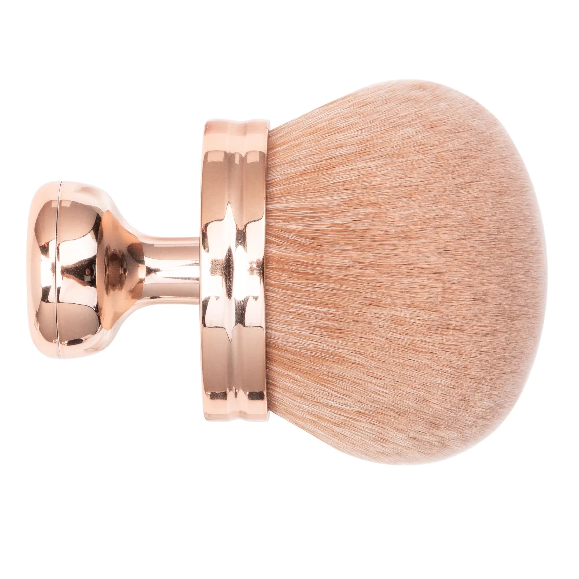 BABYSHEEP Extra Large Kabuki Leg & Body Makeup Brush 3.2inch Round Head | Flawless Self Tanner & Body Makeup Application — Rose Gold-Gold