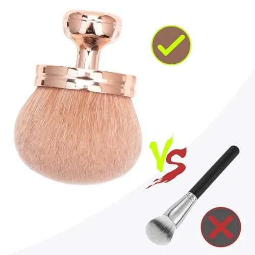 BABYSHEEP Extra Large Body Makeup Brush 3.2inch Rose Gold-Gold | Flawless Self Tan & Body Application thumbnail 3