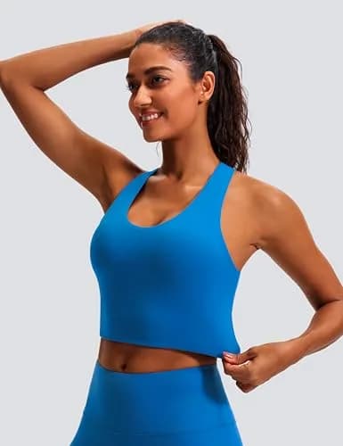 JOYSPELS Criss-Cross Sports Bra 75% Nylon, 25% Spandex | Soft, Supportive, Moisture-Wicking thumbnail 3